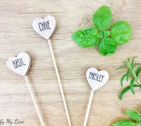 How to Make Heart-Shaped Wooden Herb Garden Markers