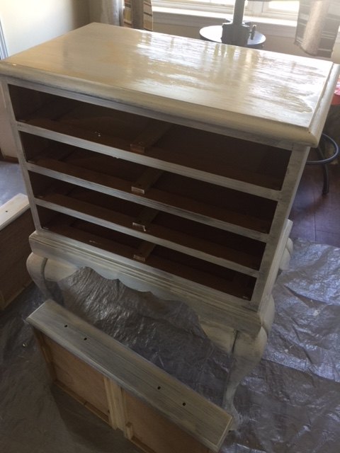vintage silverware chest turned into old world charm, Primer time