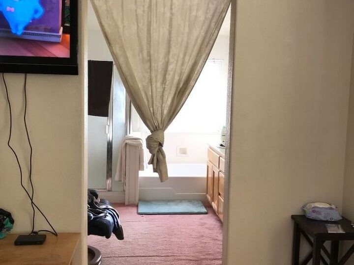 q what can i do to seperate my bedroom from the restroom