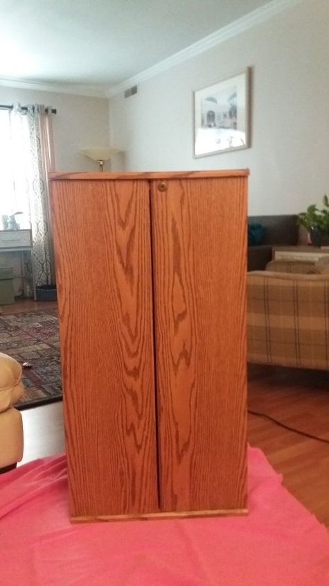 q any ideas on repurposing this cd cabinet
