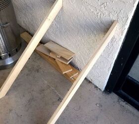 doggie stairs with style diy, Cut 2 boards 45 degrees