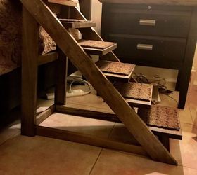 doggie stairs with style diy, Carpet added to prevent slipping