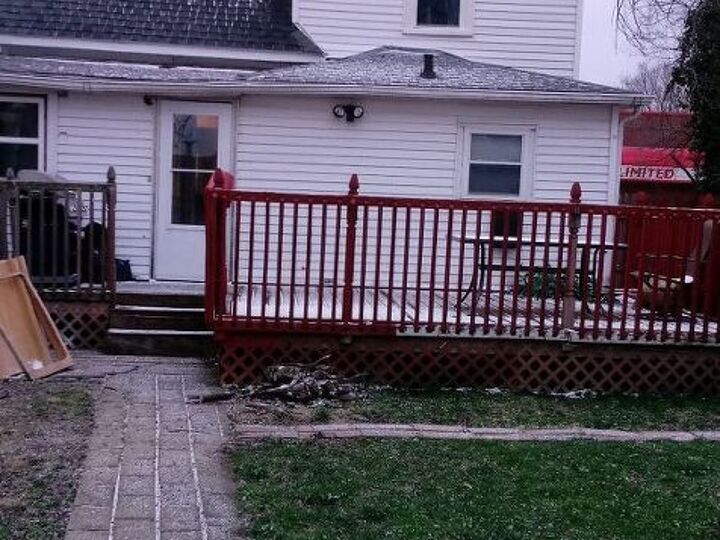 q i need ideas for deck on back of my house