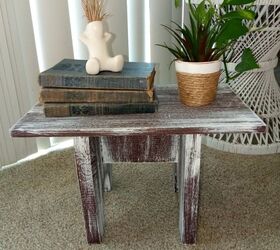 wooden stool makeover