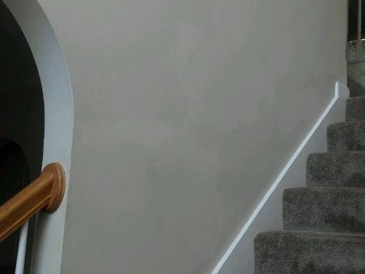 q i want to put wainscotting up my stair case wall but the wall