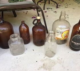q what to do with old jugs jars and bottles