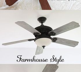 Diy Ceiling Fan Makeover Farmhouse Style Hometalk
