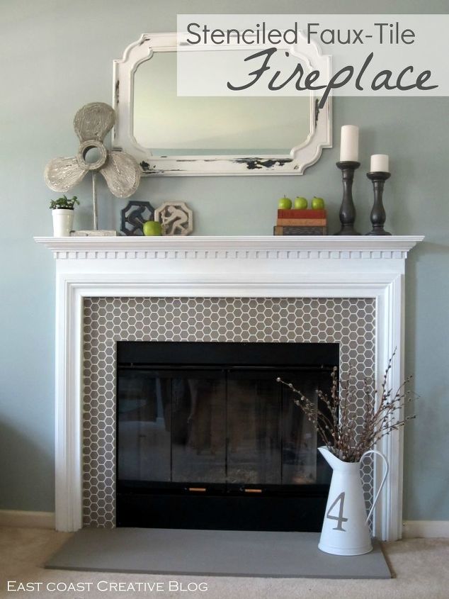 s fake it until you make it 25 creative hacks for high end looks, Stencil Faux Tiles