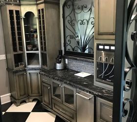 Just Add Metallic Paint! Beautiful Cabinets With Modern Masters