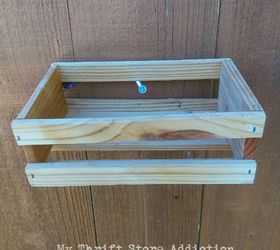 earth day inspired mini crate garden planters