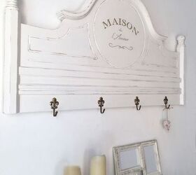 coat rack from a footboard