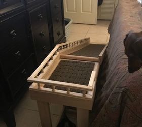 homemade dog ramp for bed