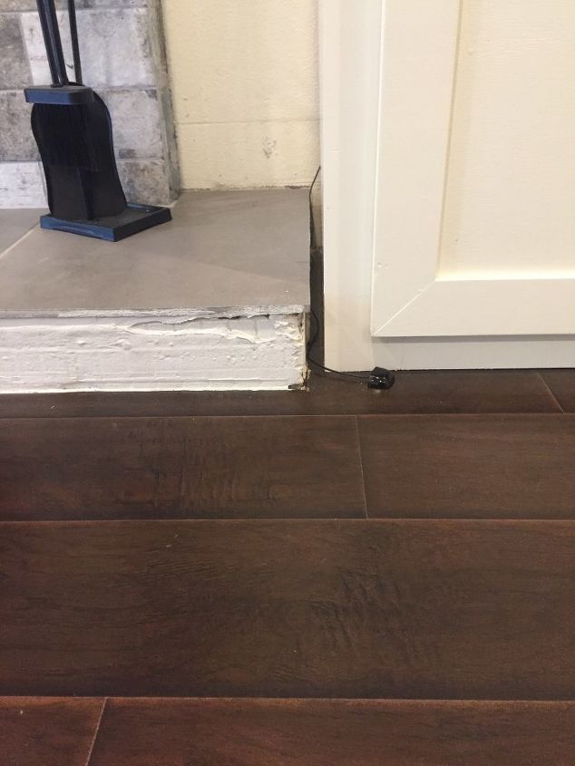 help edging trim for fireplace heart