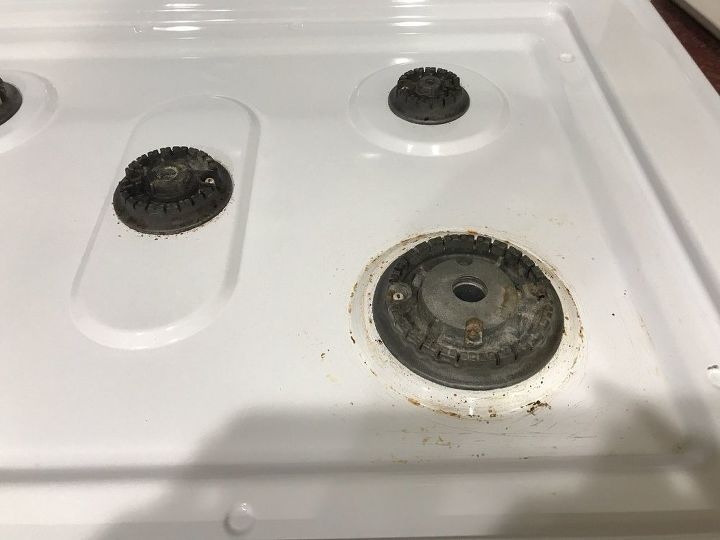 how can i get rid of this yellow spots for n the stove