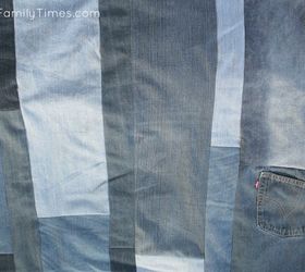 how to make a simple window seat cushion from reclaimed denim jeans
