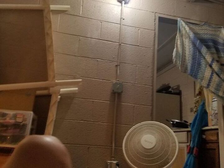 q i have an apartment that has cement blocked walls and no storage area