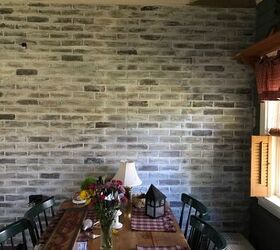 s 15 unbelievable ways people paint their walls, They create a faux brick wall