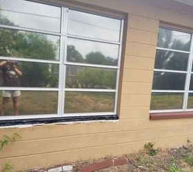 how to repair concrete window ledge