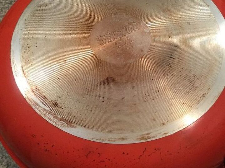 q how do i clean the bottom of my pans