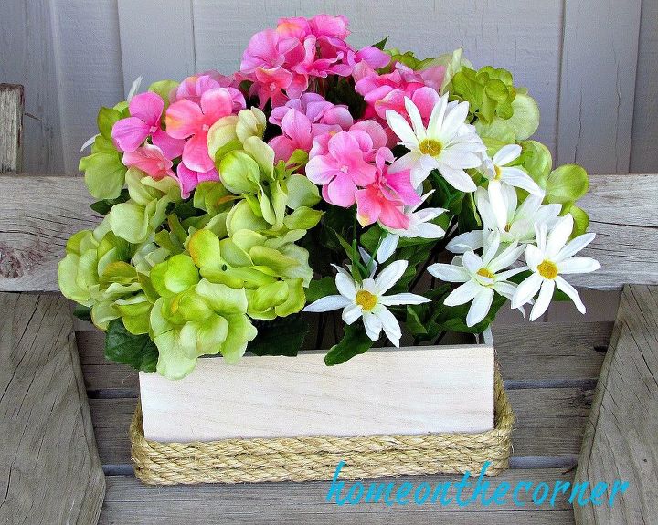 simple spring flower box