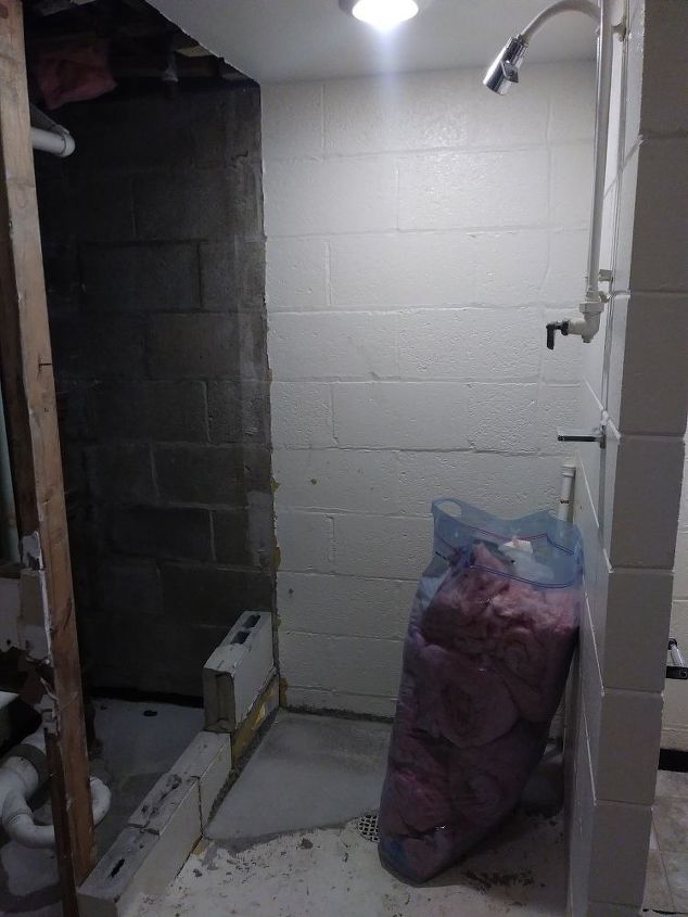 q fixing my basement shower bathroom