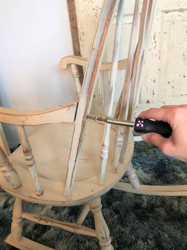 easy repair on a vintage rocking chair