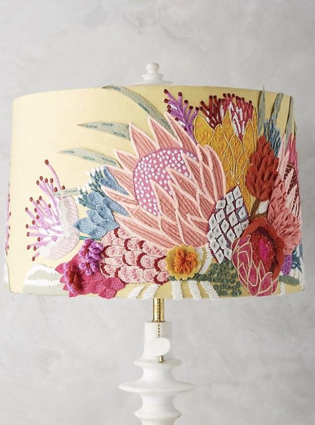 anthropology inspired lampshade