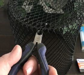 diy wire cloche project, Remove Bottom of the Basket