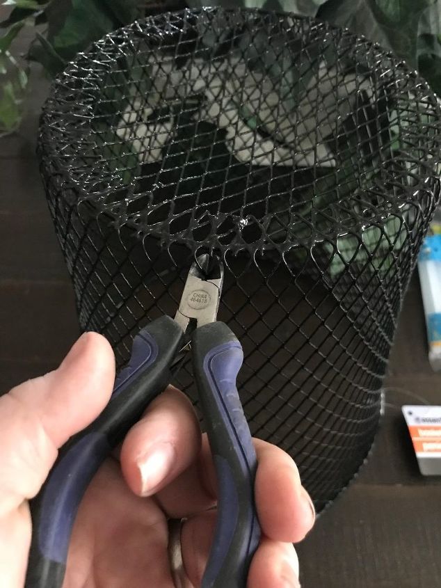 diy wire cloche project, Remove Bottom of the Basket