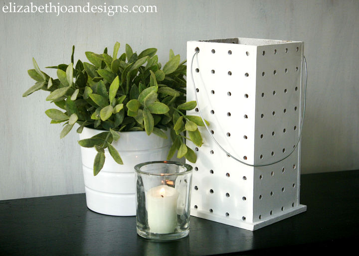 s 15 clever repurposing ideas that will add some creativity to your home, A chic pegboard luminary