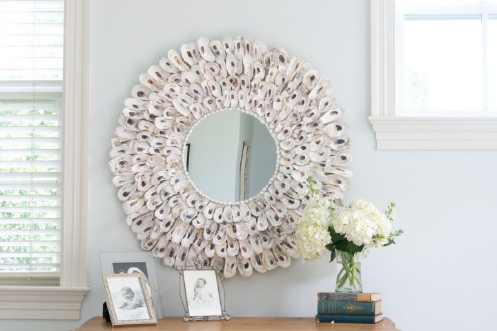 s 15 clever repurposing ideas that will add some creativity to your home, An incredible oyster shell mirror