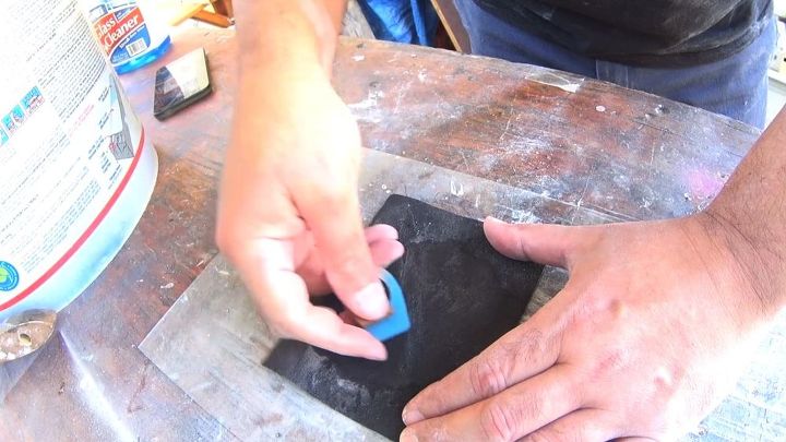 secret wood ring making, wet sanding
