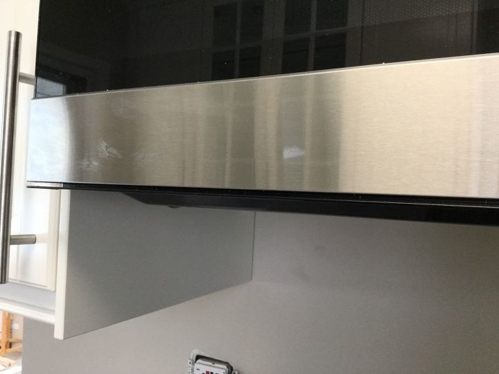 scratches on a smudge proof stainless steel appliance