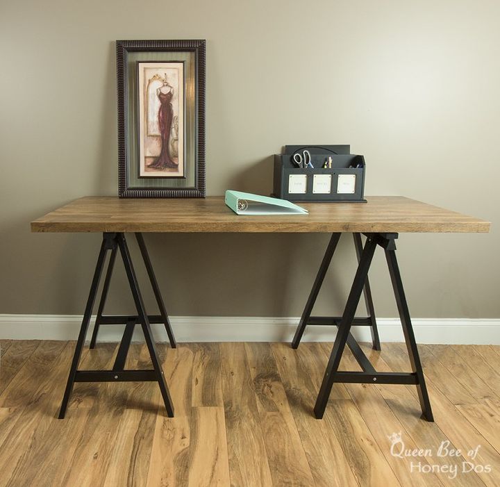 easy faux reclaimed wood tabletop
