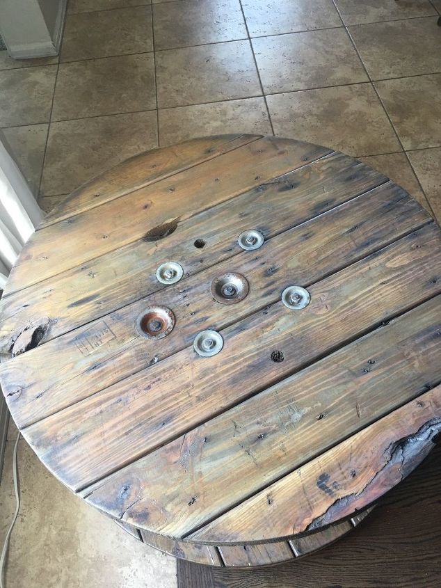 roadside free spool to a weathered spool table