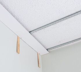 how to cover a popcorn ceiling with ceiling planks