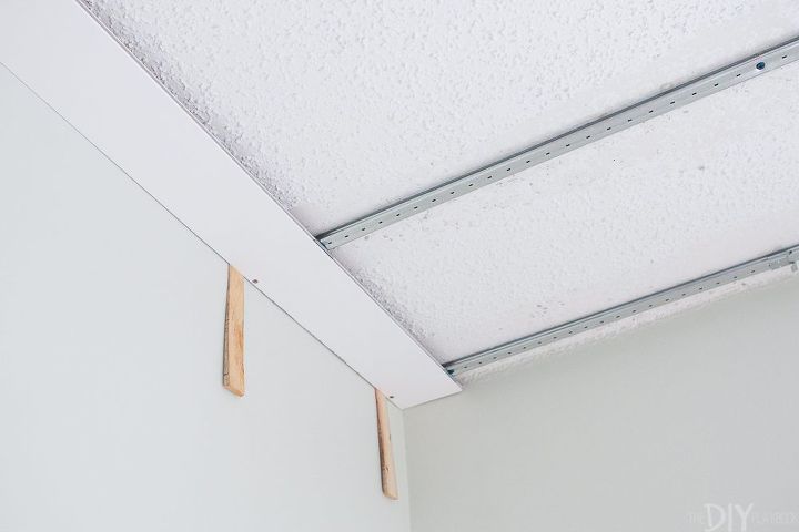 how to cover a popcorn ceiling with ceiling planks