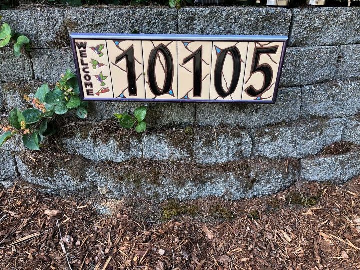 diy house number sign