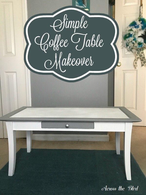 simple coffee table makeover