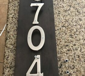 steel house address plaque for curb appeal
