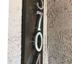 steel house address plaque for curb appeal