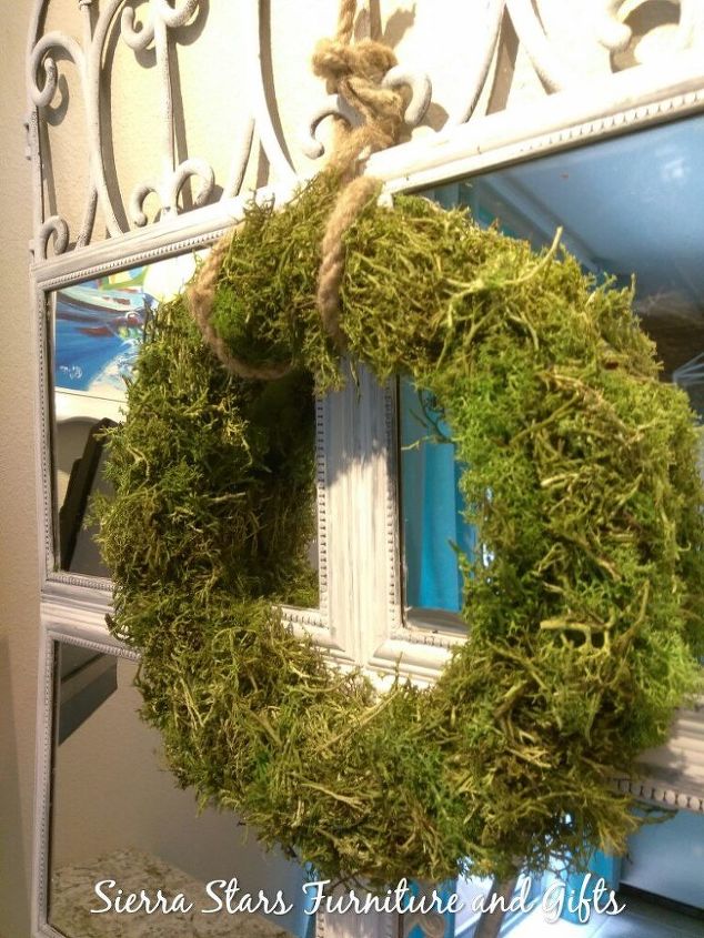 dollar tree chic mirror and wreath
