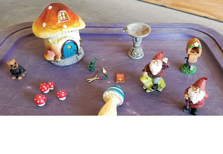 jardn de gnomos en miniatura