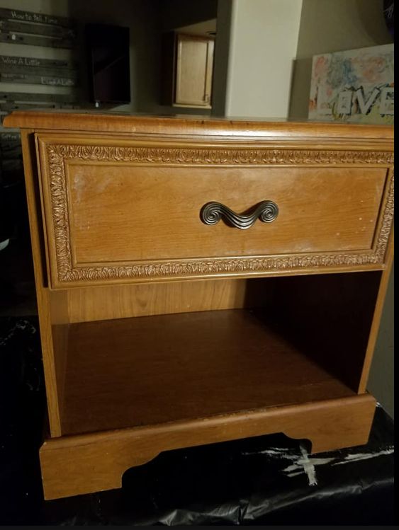 old nightstand becomes funtroll nightstand