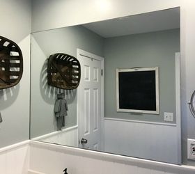 framed bathroom mirror