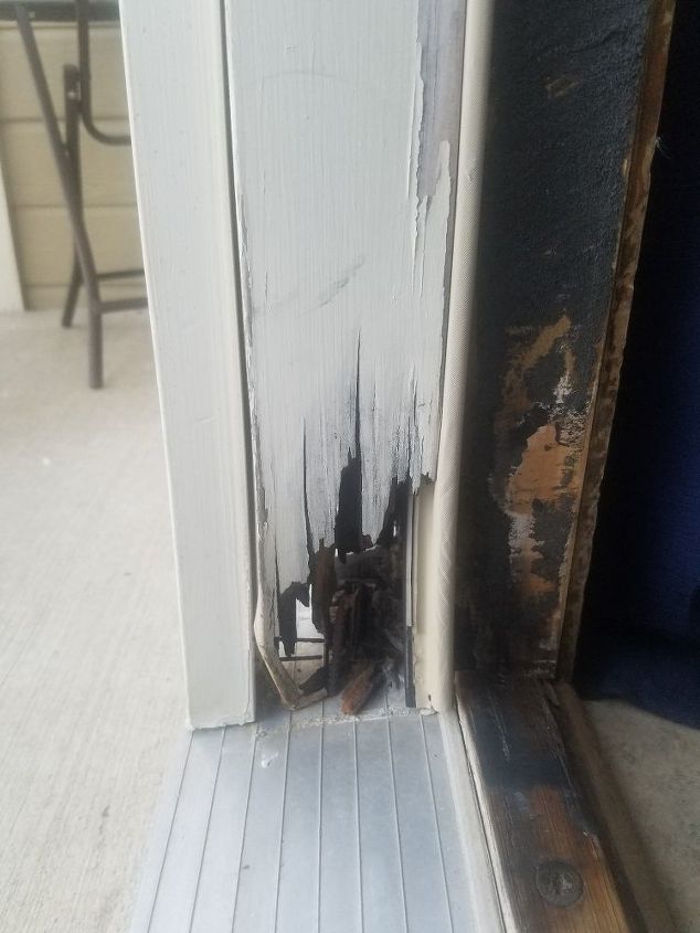 my front door is starting to rot how can i fix it where i don t have t