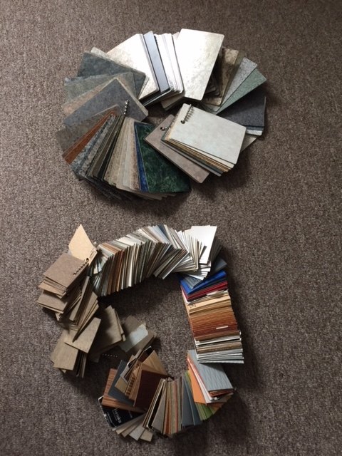 q how can i use these formica samples in a diy project