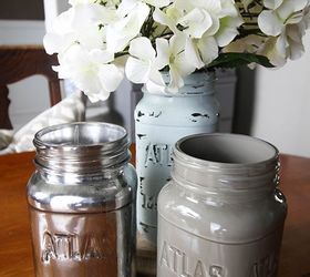 3 ways to paint mason jars