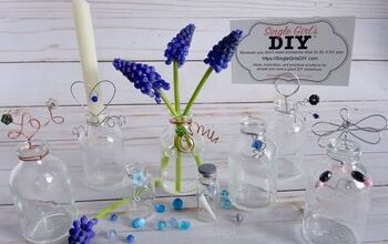 Haz tus propias decoraciones para fiestas con botellas de vidrio y cuentas