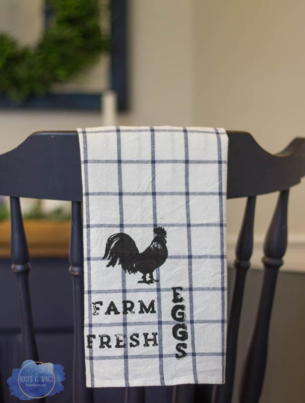 diy farmhouse toallas de cocina con tinta de alta costura